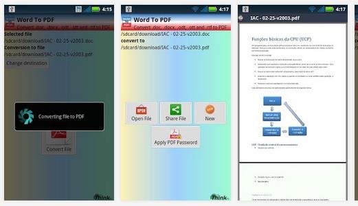 PDF converter for Android Tablet