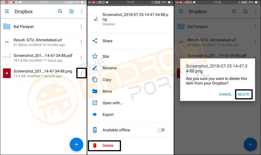 Download File from Dropbox - Theandroidportal.com