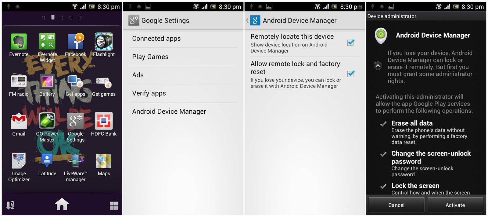google android device manager