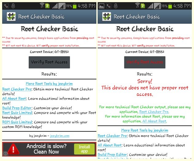 How to use Root Checker