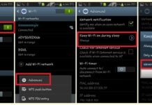 WiFi Auto Turn Off setting for android smartphone