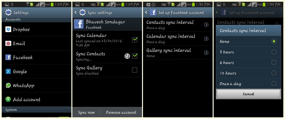Delete Facebook Contacts from Android