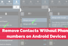 Remove Contacts Without Phone numbers on Android Devices