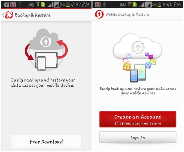 Backup & Restore Android Smartphone Data on Cloud