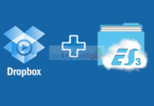 Dropbox with ES File Explorer