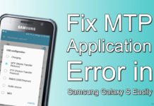 Fix MTP Application-Error in-Samsung Galaxy-S Easily