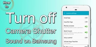 How to Turn off Camera Shutter Sound on Samsung