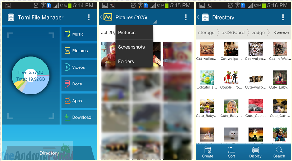 Tomi File Manager for Android – App for Managing Files with File Types, Root File Explorer