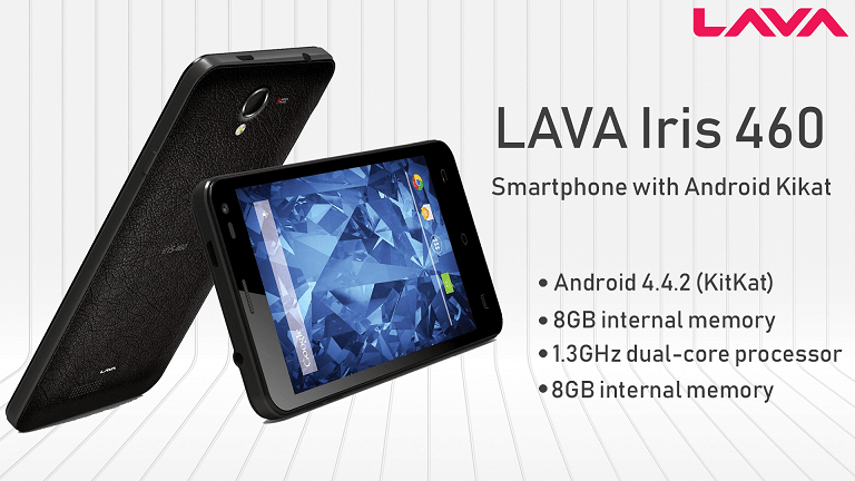 LAVA Iris 460 Smartphone with Android Kitkat - theandroidportal.com
