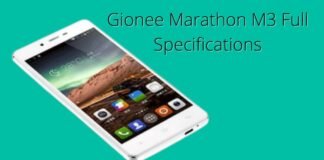 Gionee Marathon M3 Full Specifications