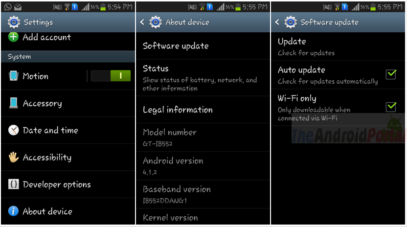 Update Android Phone Manually