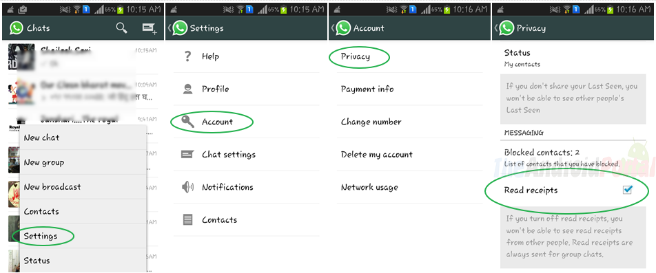 whatsapp check marks
