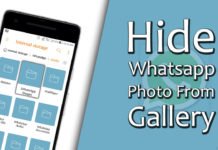 Hide Whatsapp Photos from Gallery Hide Whatsapp Photos from Gallery