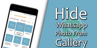 Hide Whatsapp Photos from Gallery
