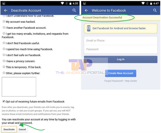 How to Deactivate Facebook Permanently