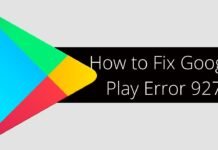 How to Fix Google Play Error 927 How to Fix Google Play Error 927