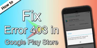 How to Fix error 403 in GooglePlay Store