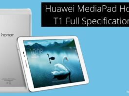 Huawei MediaPad Honor T1 Tablet Full Specifications