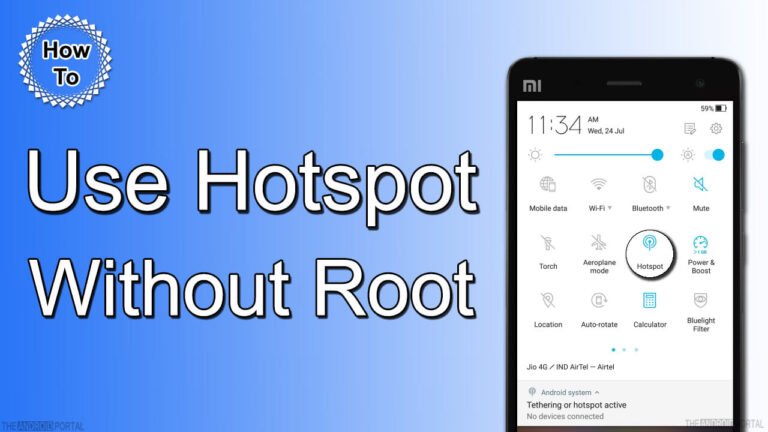 how to use hotspot without root