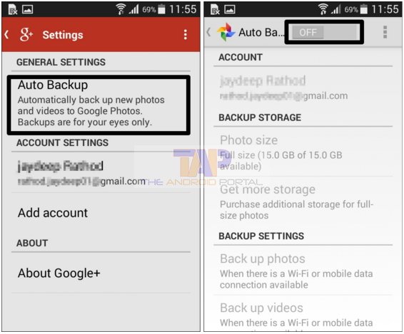 How To Delete Auto Backup Pictures From Samsung Smartphones 6 Disable Google Automatic Photo Backup
