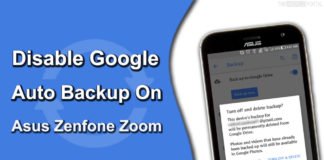 Disable google auto backup on asus zenfone zoom