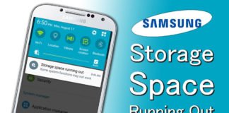 Samsung Storage Space Running out