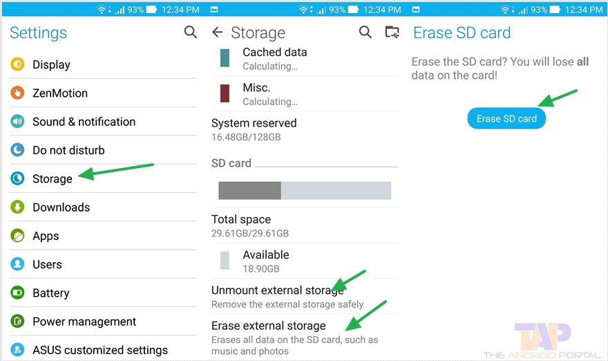 how to format sd card - theandroidportal