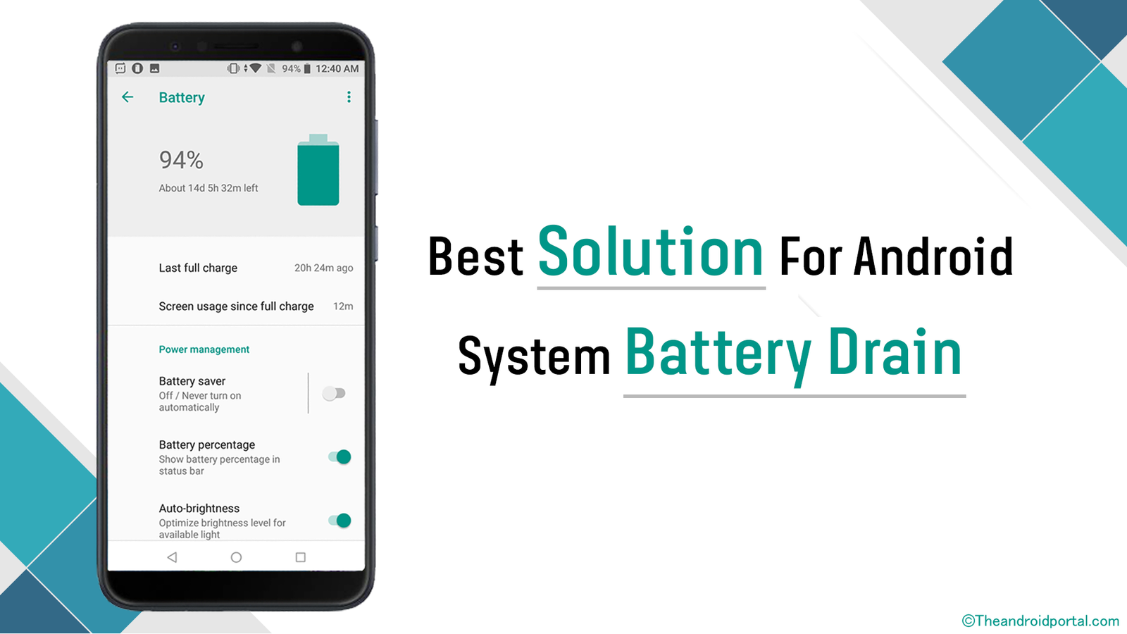 Best Solution For Android System Battery Drain - theandroidportal.com