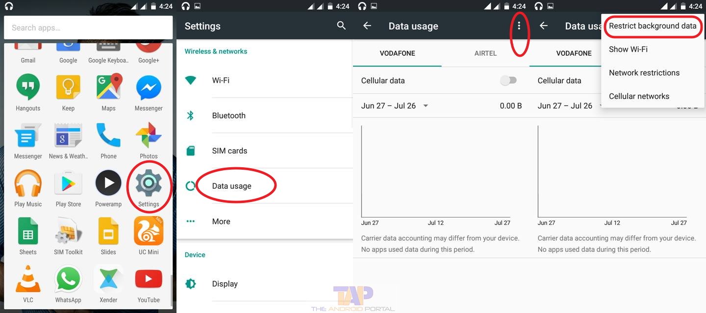 How to Enable Background Data