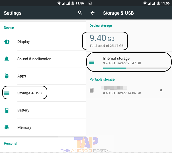 cant downlaod apps - checking-of-storage-space-on-android-device