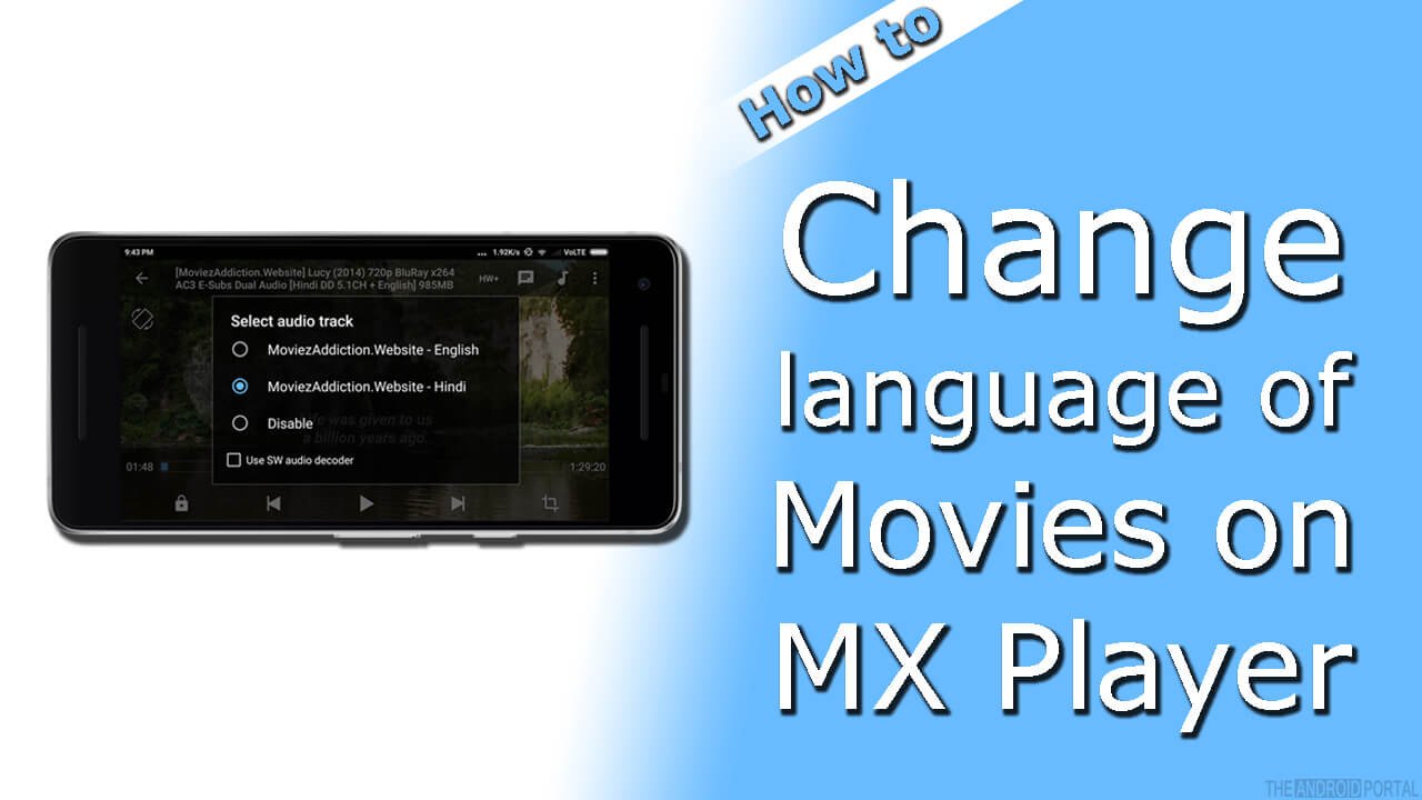 How To Change language of Movies on MX Player
