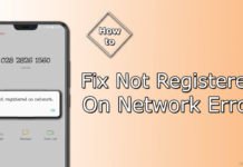 How To Fix Not Registered On Network Error On Android
