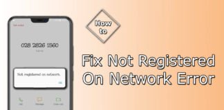 How To Fix Not Registered On Network Error On Android