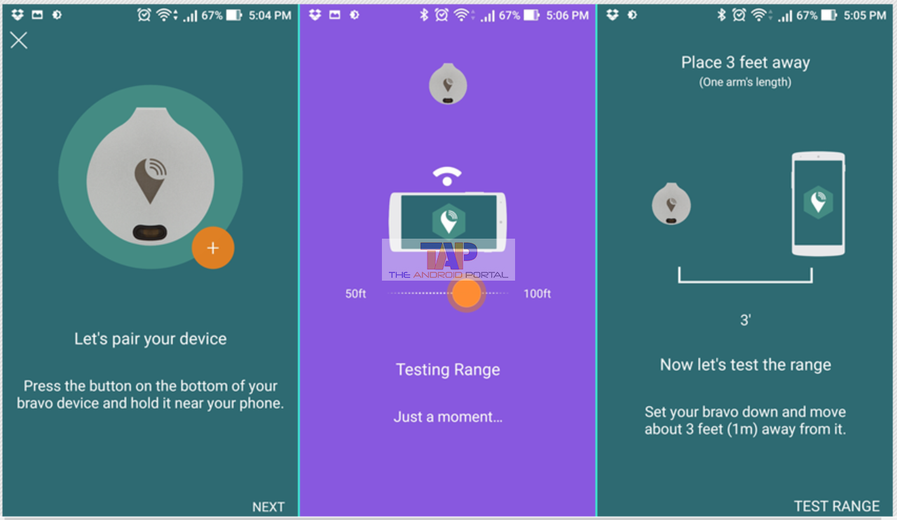 Testing Range of TrackR device