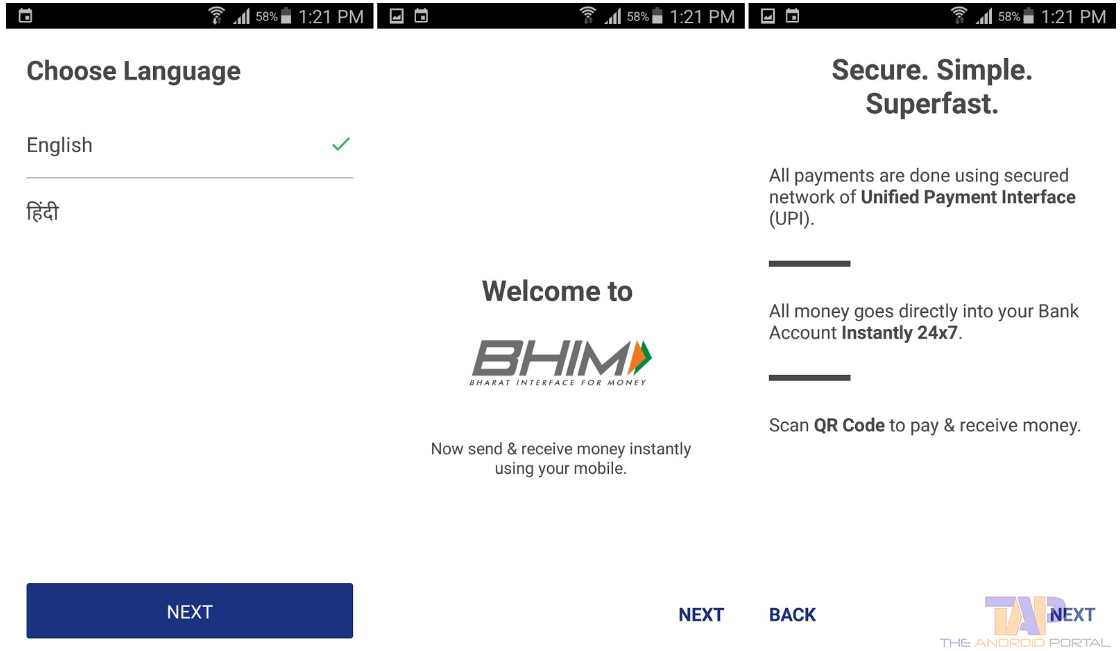BHIM app for android