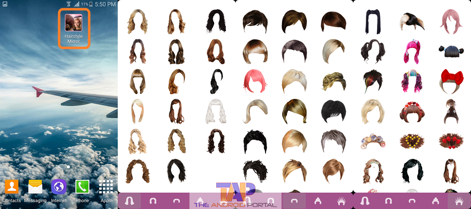 Hairstyle Mirror Android App