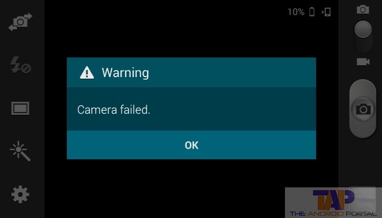 Samsung Galaxy S3 Smartphone Camera Failed