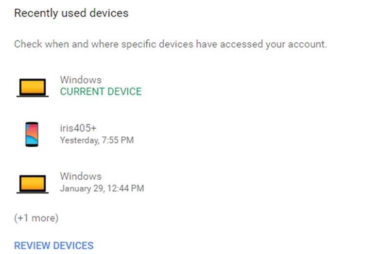google my devices