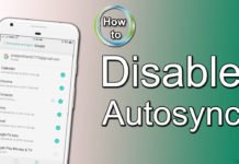 How to Disable Autosync