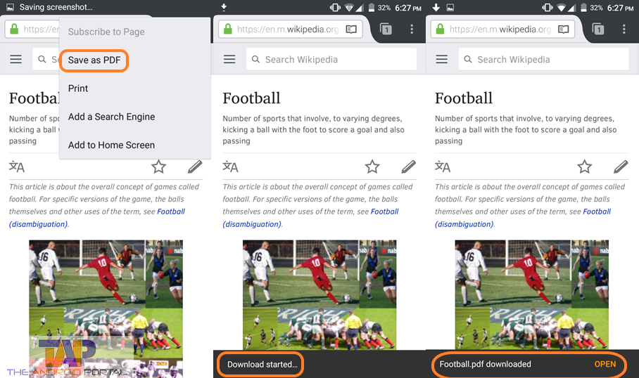 How to Save Webpage as PDF on Android using Firefox 3