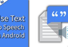 How to use Text to speech in android