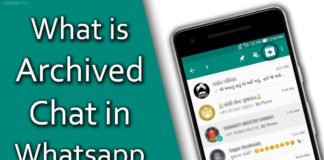 What is Archived Chat in Whatsapp