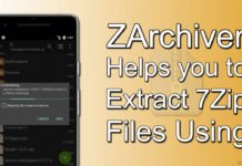 ZArchiver Helps you to Extract 7Zip Files Using Android