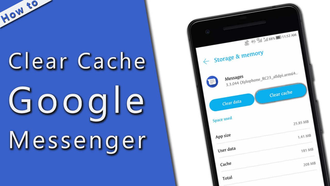 how to Clear Cache Google Messenger
