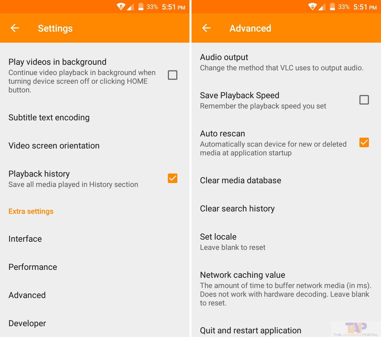 how to clear vlc history on android