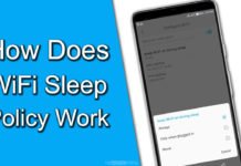 How Does WiFi Sleep Policy Work on Android