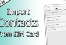 How to Import Contacts From SIM Card