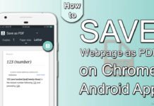 How to Save Webpage as PDF on Android using Google Chrome