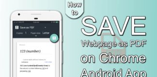 How to Save Webpage as PDF on Android using Google Chrome