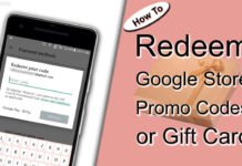 How To Redeem Google Store Promo Codes or Gift Card